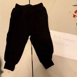 Little sleepies black jogger bamboo sweatpants 6-12 months